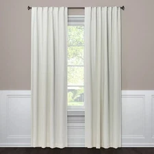 Threshold Aruba Sour Cream Blackout Single Window Curtain Panel 50" x 63" NWOT