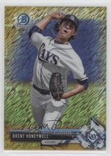 2017 Bowman Chrome Prospects Gold Shimmer Refractor 8/50 Brent Honeywell 4al