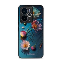 HandyhüLle FüR Realme 14T 5G Mobiwear Case Cover Schutz HüLle Etui Blau-Blumig