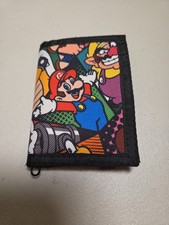 Super Mario Tri Fold Wallet 4 gift Mario bros black