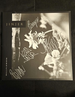 Jinjer Wallflowers Vinyl LP Fully Signed Clear Transparent Signatures