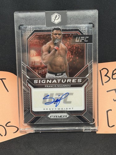 Francis Ngannou #SG-FNG 2021 Panini Prizm UFC Signatures card