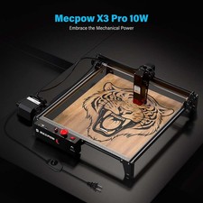 Mecpow X3 Pro 10W Lasergraviermaschine+Luftunterstützung 0,01m Gravurgenauigkeit