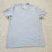 Ten Thousand Shirt Mens Medium Light Gray Performance Athletic Training Tee