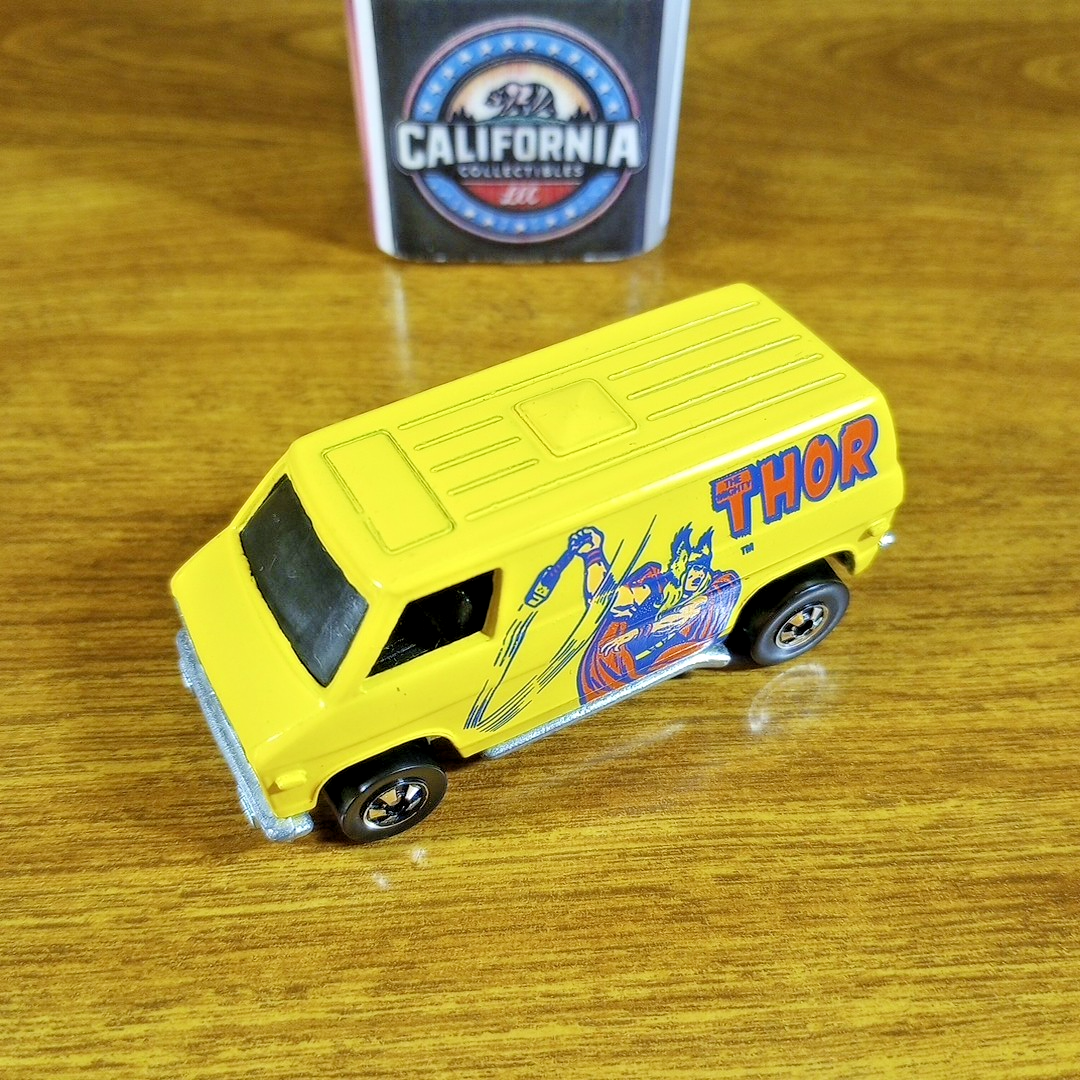 Vintage Hot Wheels The Heroes Thor Super Van Yellow BW Blackwall