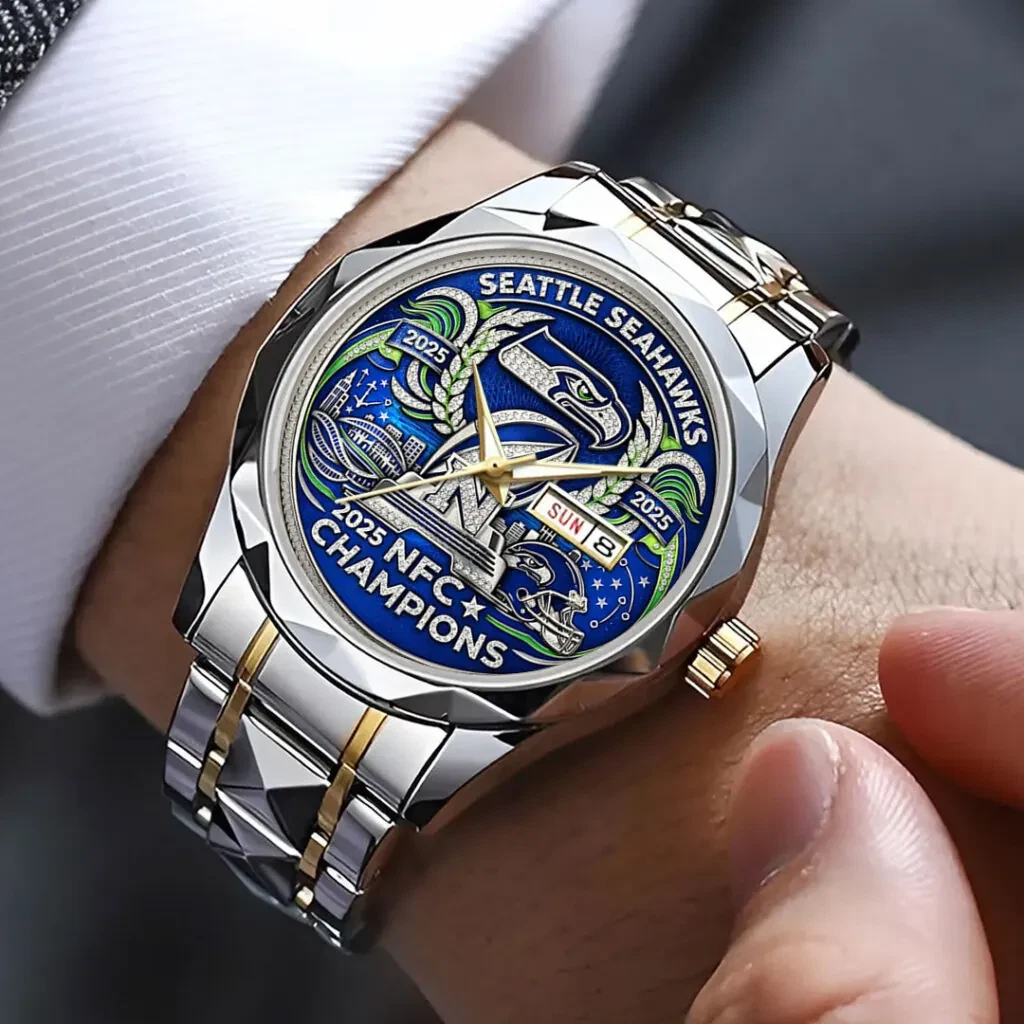 Seahawks 2025 Champions Alloy Quartz Watch
