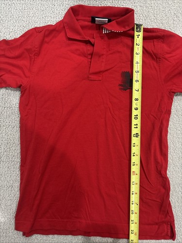 Psycho Bunny Red Polo Shirt Kids Large Size 14/16 - Picture 5 of 14