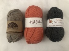 Peruvian Alpaca Wool Yarn Lot Of 3 Skeins