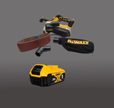#ad #ad DeWalt DCW220B 20V MAX* Cordless Belt Sander with 5Ah Battery $303.99