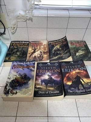 A TALE OF THE MALAZAN BOOK OF THE FALLEN Steven Erikson Paperback Lot Of 7