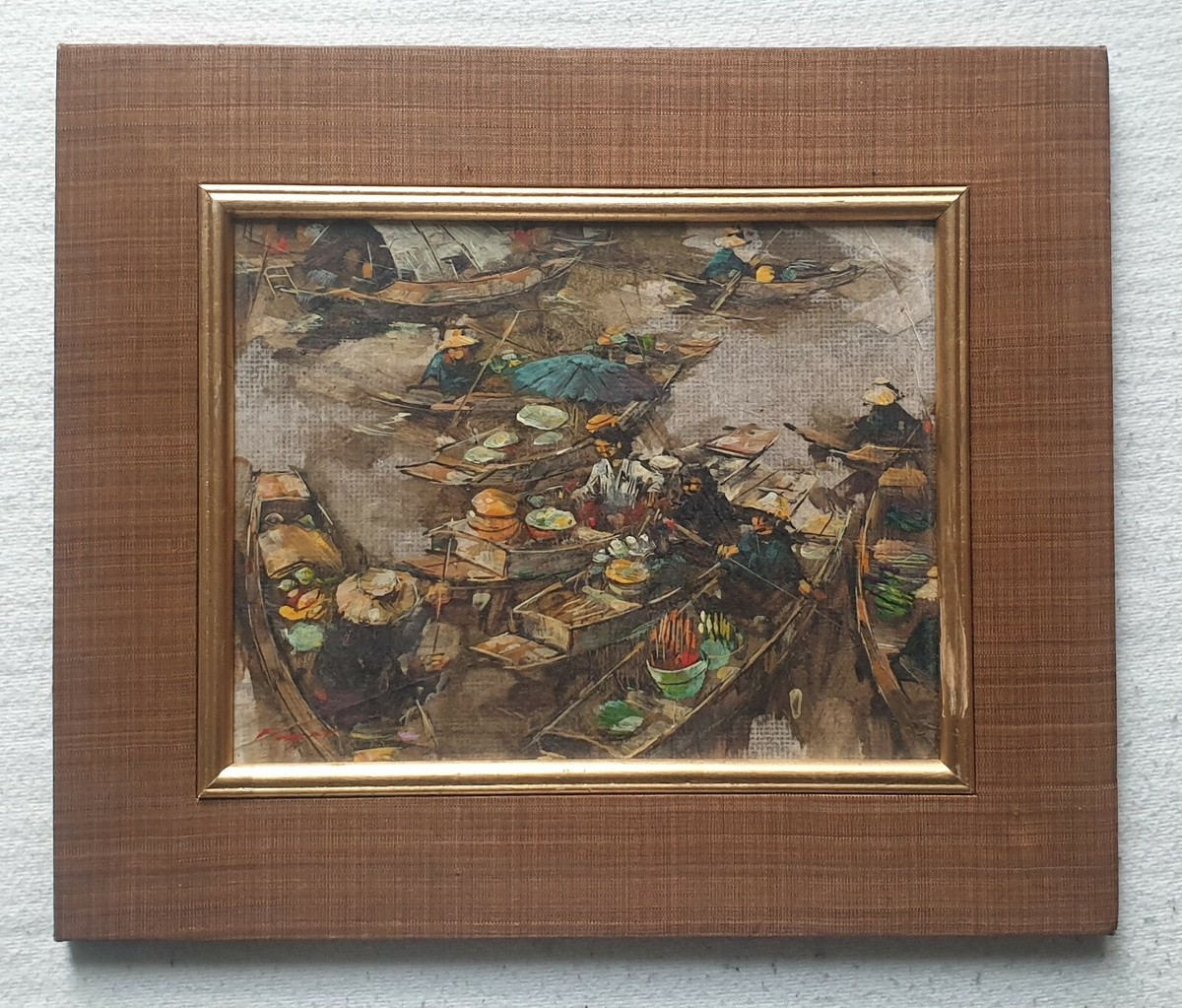 PRAYAT PONGDAM 1934-2014 ประหยัด พงษ์ดำ ORIGINAL SIGNED OIL MIXED