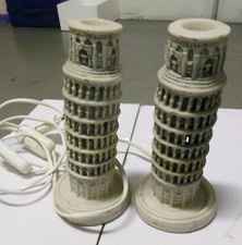 Lampada -  Abajour  Torre Di Pisa Ricordo Di Pisa 17cm  COPPIA NUOVE  