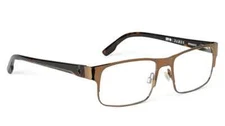 New Spy Optics Rx Eyeglasses Frame w Soft Case - Damon Mahogany (53-16-140)