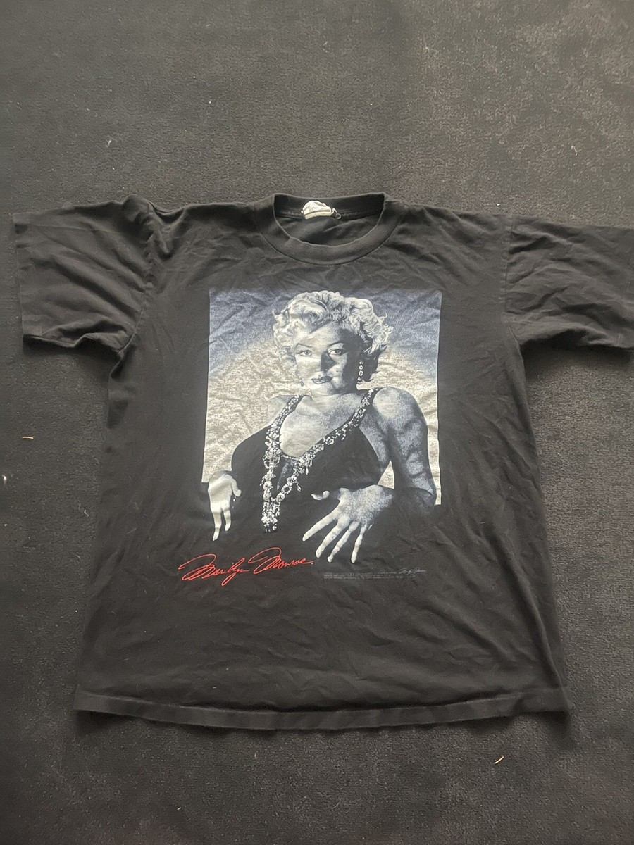 90s Marilyn Monroe Tシャツ　ヴィンテージ　ブラック　1994 MARILYN MONROE BLACK L 1994 VINTAGE T SHIRT WINTERLAND TAG