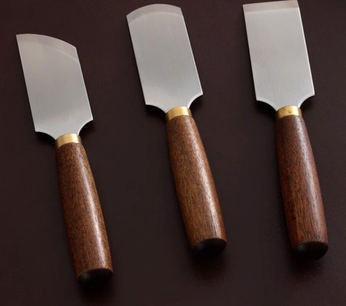 Leder Handwerk Walnuss Holzgriff japanischer Stil Cutter Schärfmesser Werkzeug - Bild 10 von 27