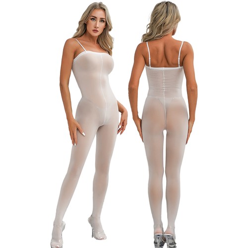 Sexy transparenter Damen-Netzbody ärmellos rückenfrei Overall Dessous Nachtwäsche - Bild 81 von 122