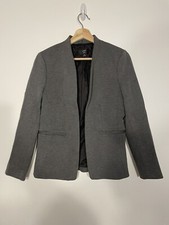 J Crew Going Out Blazer Gray Stretch Twill Jacket Open H2743 Women  s size 6