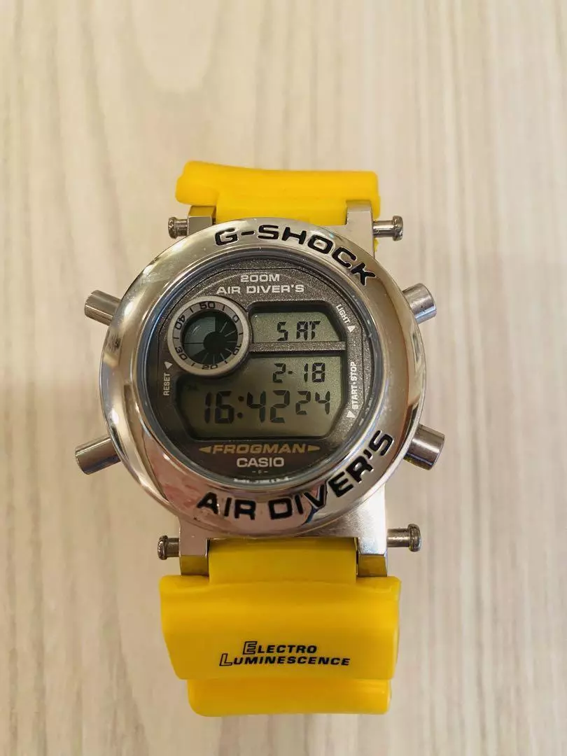 CASIO G-SHOCK(DW-8250)メインイエローフロッグマン ジャンク-