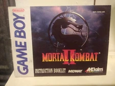 Vintage 1989 MORTAL KOMBAT II Nintendo GAME BOY Manual Instruction Booklet *ONLY