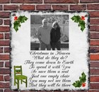 Personalised Christmas in Heaven Photo Remembrance Hanging Metal Sign Plaque