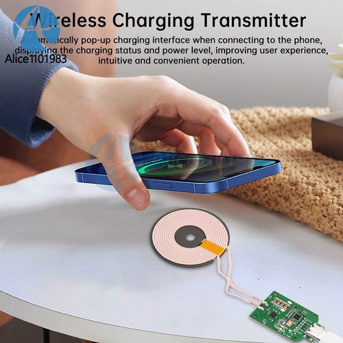 5V/9V/QC/PD 15W Fast Wireless Charger Circuit Board Transmitter Module Type-C - Picture 9 of 23
