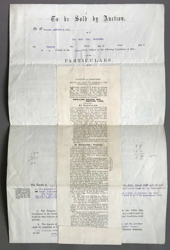 [Somerset, UK]  Freehold and Leasehold Property Auction Agreement   June, 1905 - Foto 4 di 9