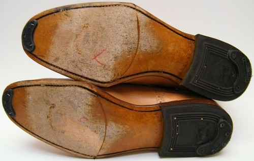 FLORSHEIM 125TH ANNIVERSARY TAN SPADE SOLE WINGTIP OXFORD DRESS SHOES 10 1/2 D - Picture 12 of 12