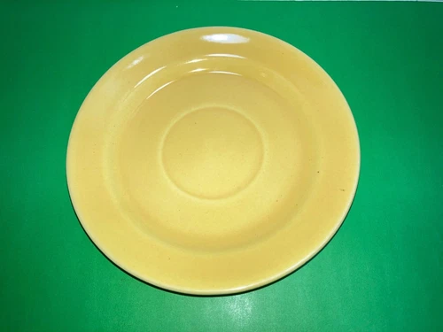 Vintage Bauer La Linda Saucer, Bauer USA Yellow Saucer, Bauer Pottery La Linda