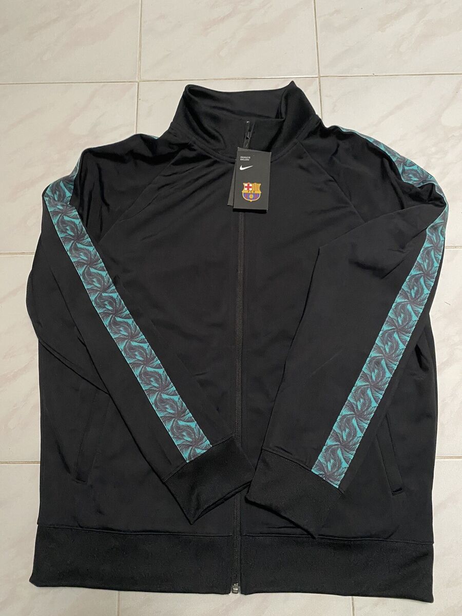 Nike FC Barcelona JDI Zip Track Jacket PK Black Mens Size Nike FC Barcelona JDI Zip Track Jacket PK Black Mens Size