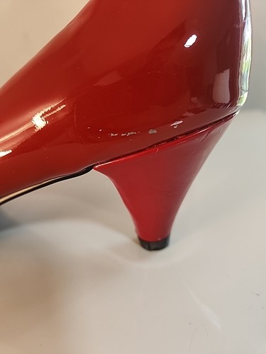 BCBG Paris Red size 8.5M Women's Patent Leather Shoes open toe - Picture 17 of 20