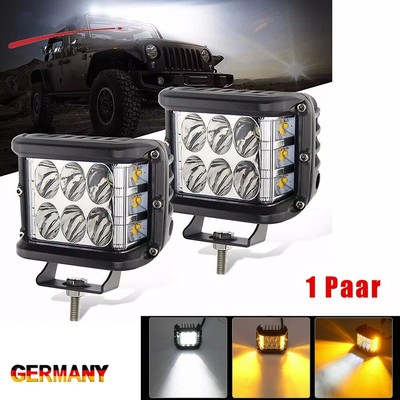 2X 60W LED Arbeitsscheinwerfer Offroad Scheinwerfer 12V/24V Für Jeep SUV Bagger