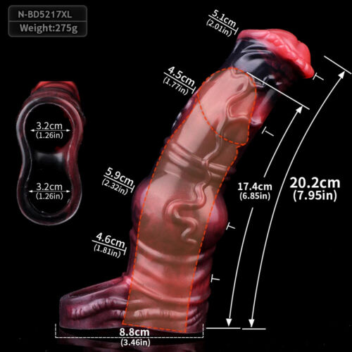 Penis Sheath Male Bigger Sleeve Girth Reusable Condom Extender-Enlarger-Enhancer - Picture 32 of 32