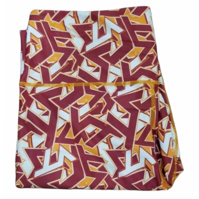 Virginia Tech Hokies Ladies Leggings Zoozats Sports Yoga Pants Stacked Mascot