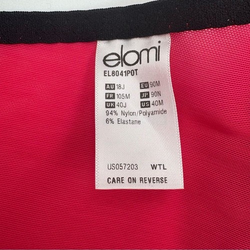 Reggiseno Elomi Energise J-Hook rosa scuro 40M nuovo con etichetta - Foto 6 di 6