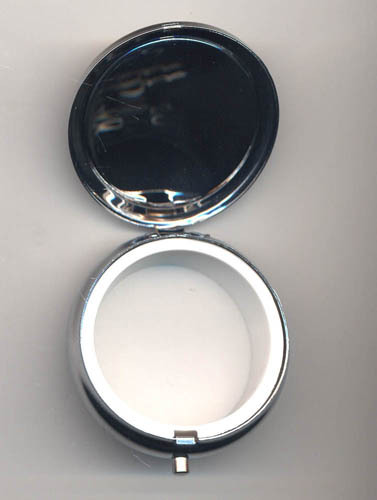 Travel Pill Box,Case,Container,Medicine,Trinket Box, Round Custom Quote/Images - Picture 14 of 25