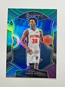 2020-21 Panini Select Concourse Saben Lee #97 Rookie Tri-Color Prizm SP Detroit