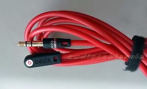 Original-Audio-Cable-Cord-Wire-3-5mm-L-Jack-For-Beats-Dre-Pro-Studio-Solo-Red