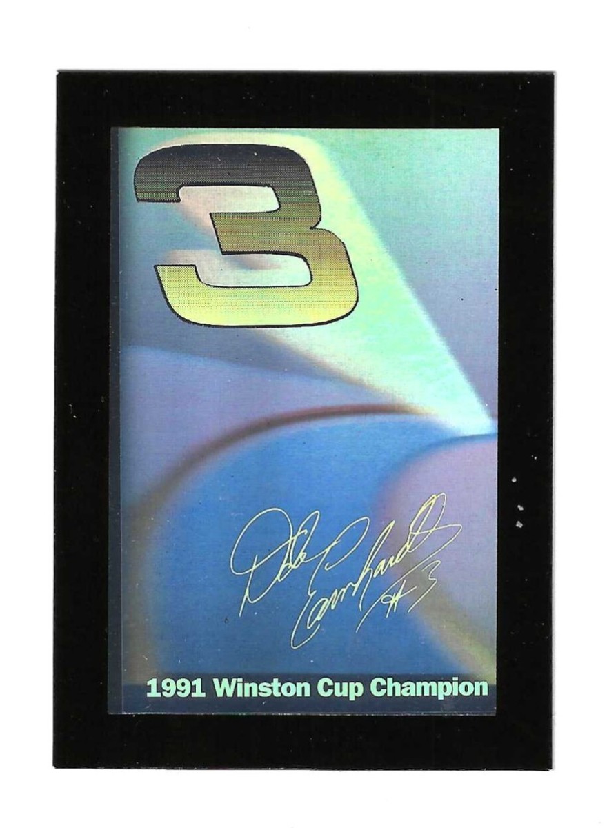 1992 Pro Set-91 WINSTON CUP CHAMPION HOLOGRAM-Dale Earnhardt BV$60
