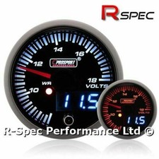 Prosport 52mm JDM Dual Display Schrittmotor Warnspannung Volt 12V 12 VDC Messgerät