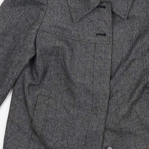 Paul Costelloe graue Damenjacke Blazer Größe 8 Knopf - Bild 10 von 12