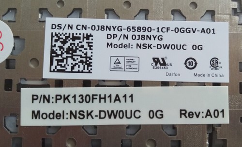 Dell Latitude E6530 E6520 E5530 E6540 Keyboard GERMAN QWERTZ 0J8NYG - Photo 2/2