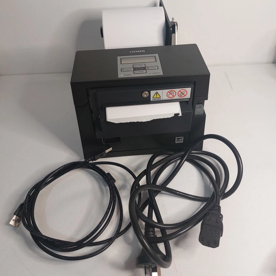 Receipt or Wide Format Labels Thermal USB Printer Citizen CL-S400DTE-BK-R - Image 3 of 4
