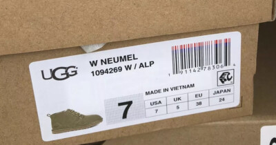 UGG NEUMEL WOMEN ANKLE BOOTS SUEDE ANTILOPE US 7 /UK 5 /EU 38 /JP