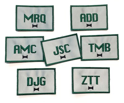 Bow Tie Initials Groomsmen Gift Yeti Patch for Yeti Hopper Cooler Custom  Patch