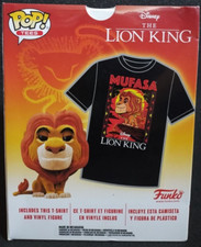 NUEVO Funko Pop! Mufasa 495 Figura Flocada Camisetas (S) El Rey León Objetivo Exclusivo