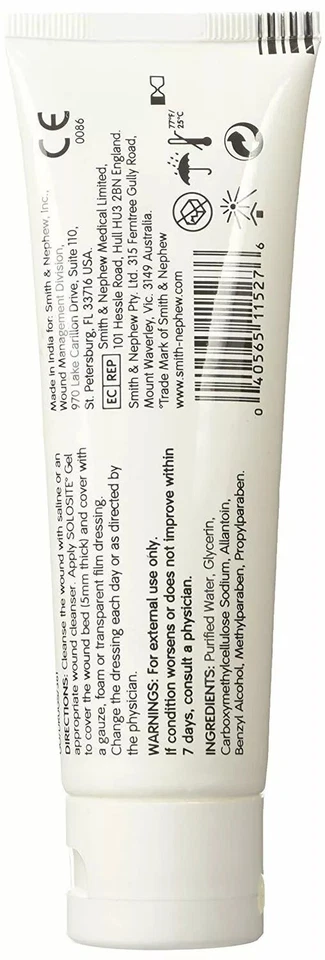Smith & Nephew Gel Solosite para Heridas Crónicas y No Citotóxico 3 OZ Foto 2 de 2