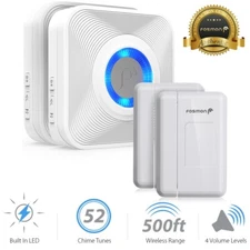 Wireless Window/Door Open 52 Chime Entry Security Alarm Doorbell Magnetic Sensor