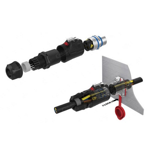 Conector de alimentación de 12 pines CNLINKO enchufe macho y enchufe hembra impermeable de alta resistencia - Imagen 7 de 7