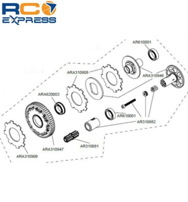 Hot Racing Arrma 1/10 4x4 3s Aluminum OT Slipper Clutch Pad