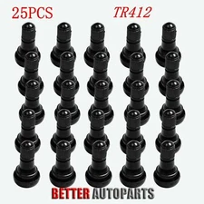 25pcs TR412 Tubeless Tire Valve Stems Stubby for ATV, Lawn Mower, Etc.